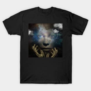 Face in abstract space T-Shirt